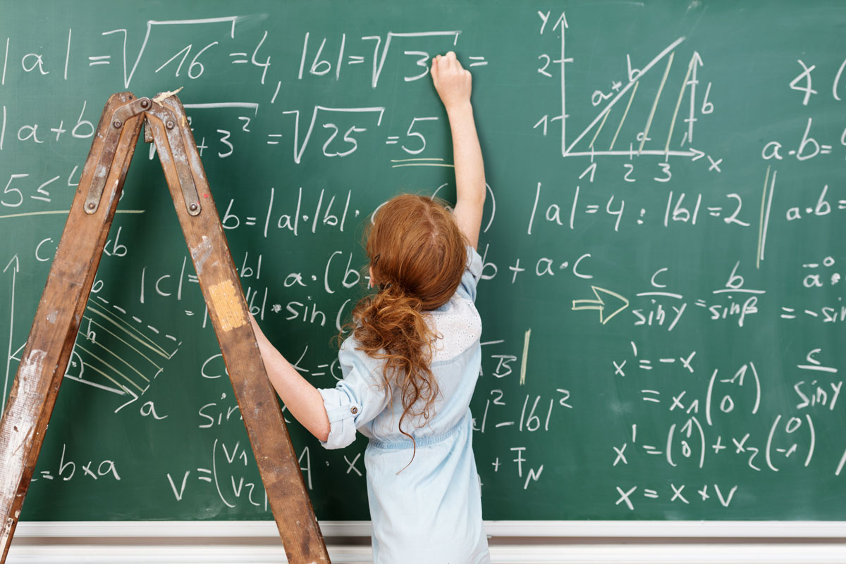 Hochbegabte Grundschüler lösen schwierige Matheaufgaben
